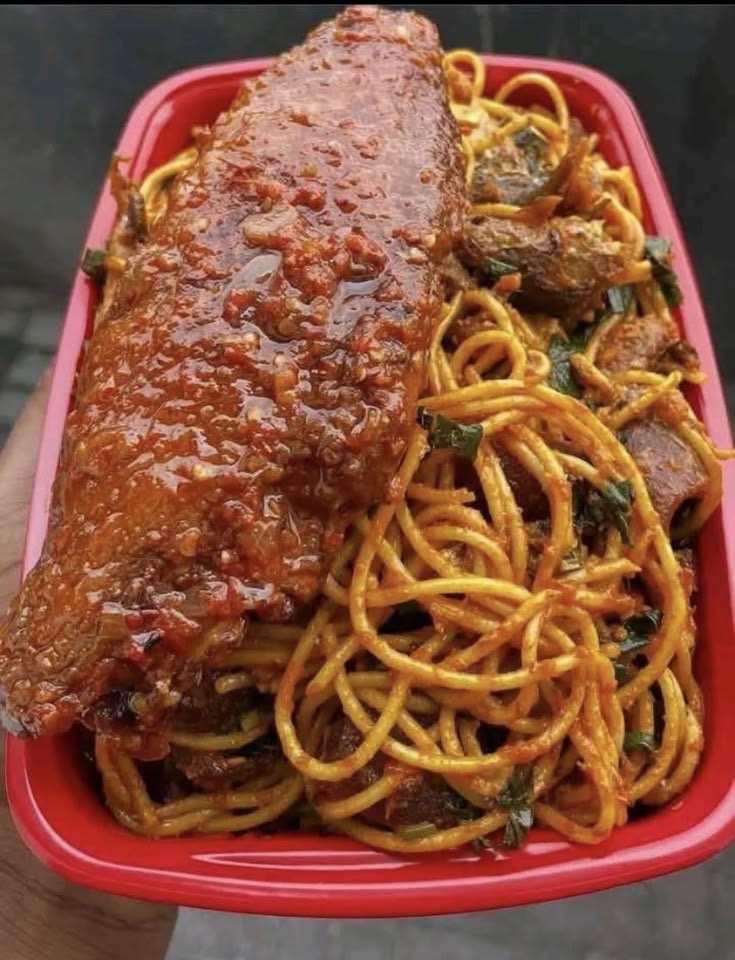 Stir-fry  spaghetti & turkey